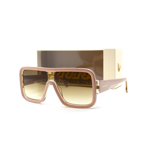 BRAND NEW CARRERA FLAGLAB 14 BEIGE BROWN GRADIENT SUNGLASSES - Picture 1 of 12